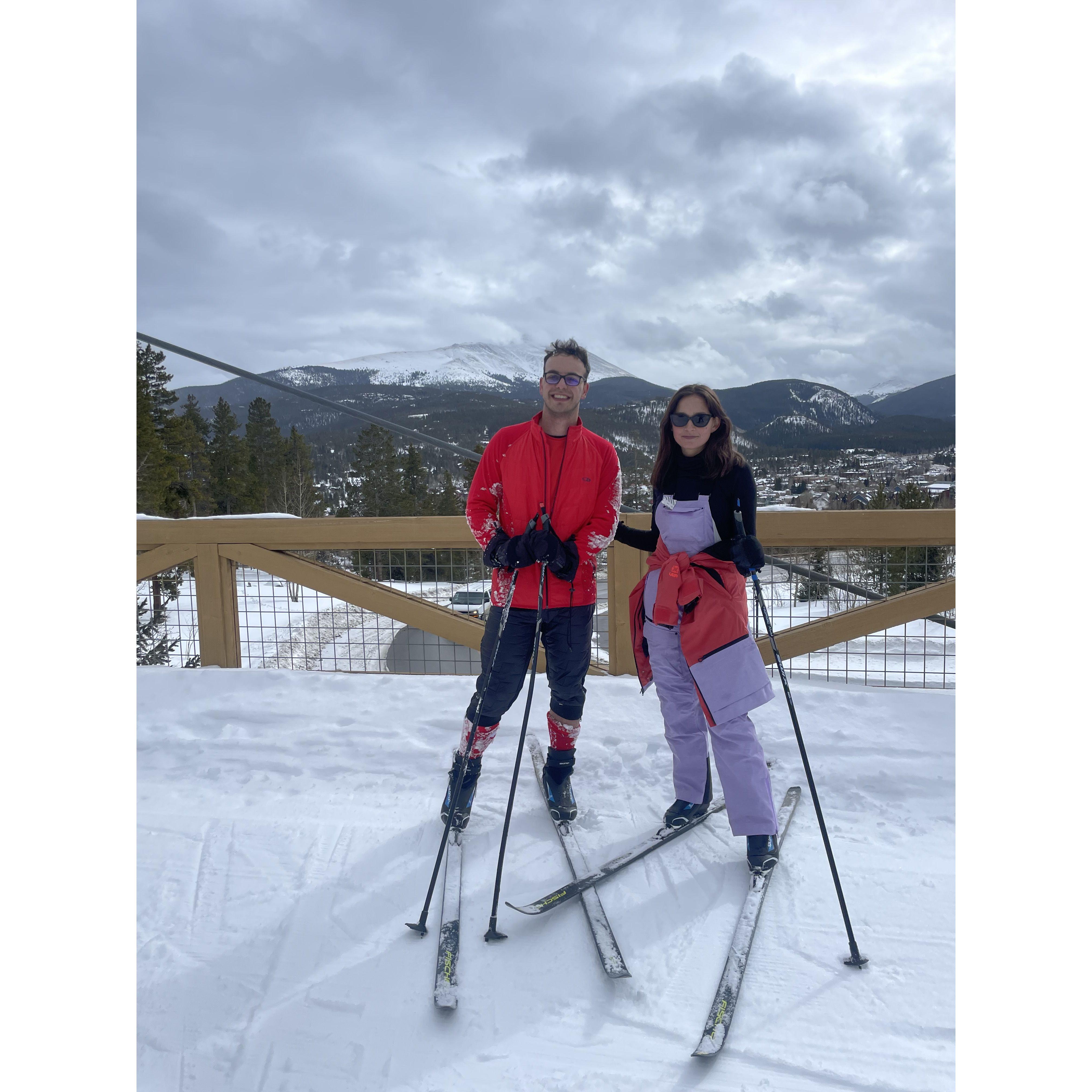 Family Cross County Ski Outing