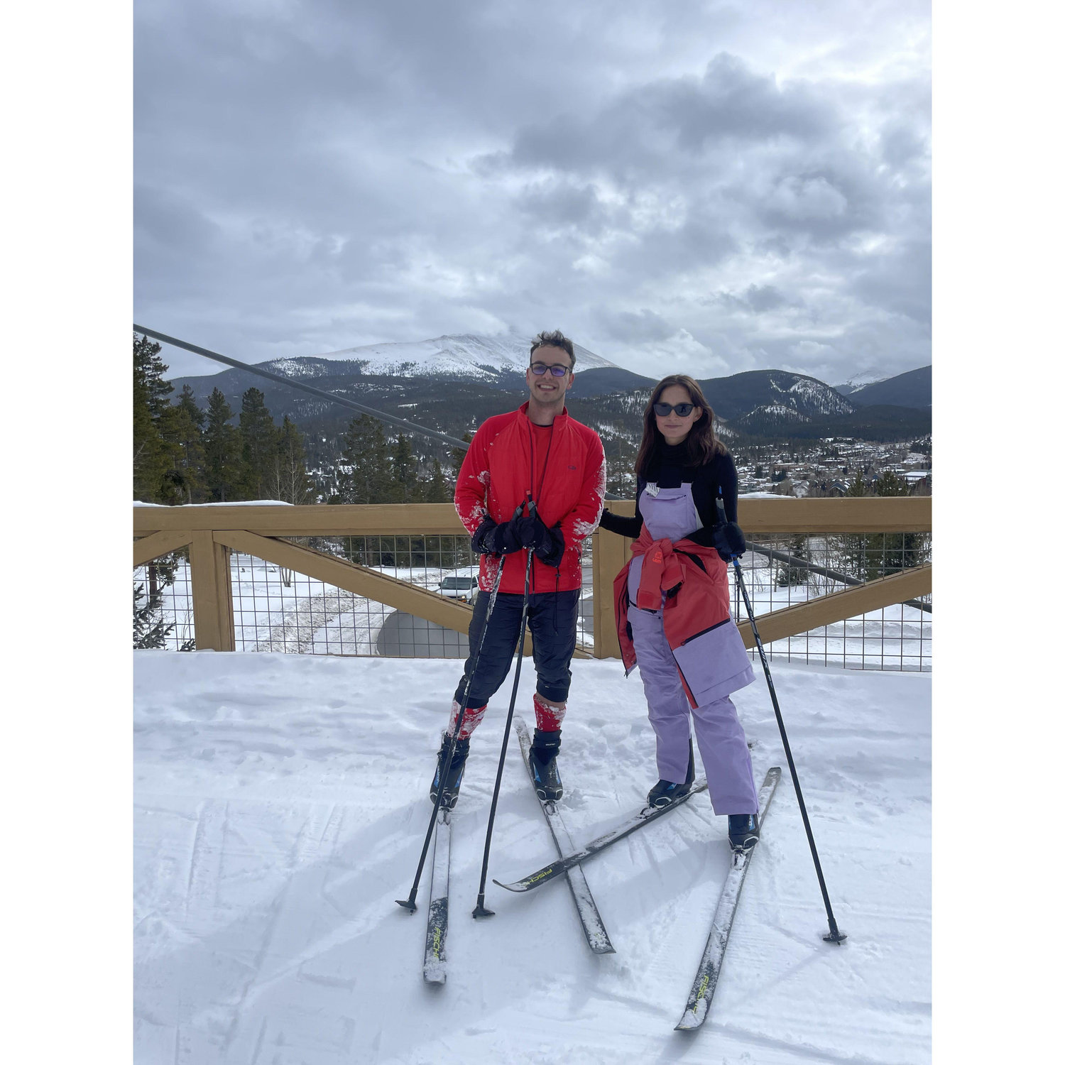 Family Cross County Ski Outing
