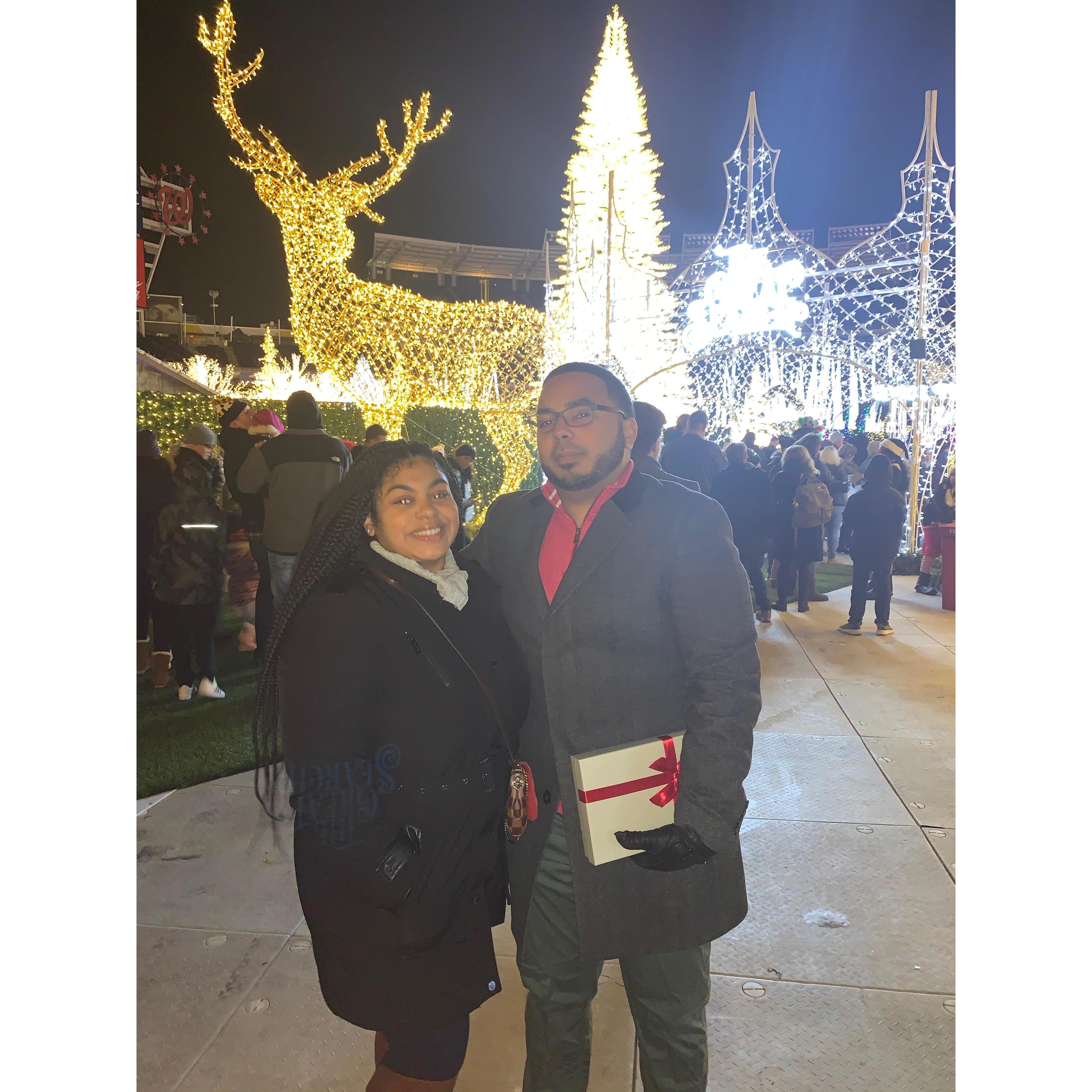 Enchant Christmas at Nationals Park in DC.
