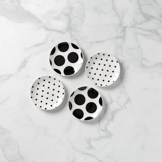 Deco Dot Assorted Tidbit Plate, Set of 4