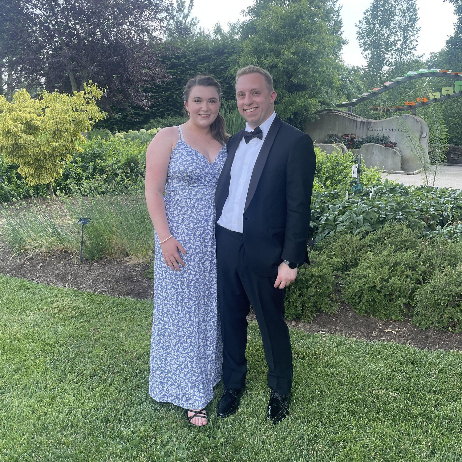 At Penn State Arboretum for college friend Cory's wedding! Randee loved being a groomsman