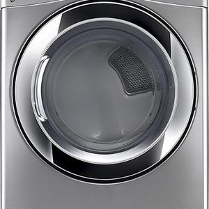 LG - Electric Dryer with Steam - Graphite Steel