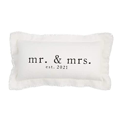 Mud Pie Wedding EST. 2021 Pillow, Rectangle