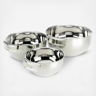 Stainless 3-Piece Mixing Bowl Set