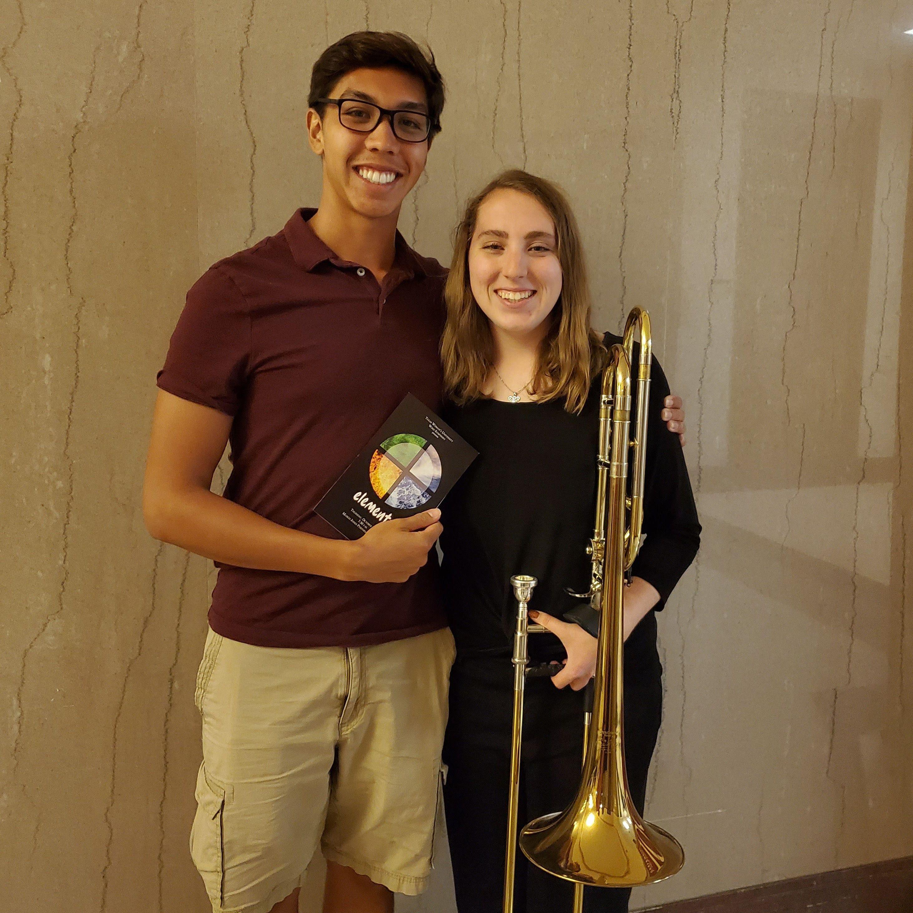 Once school started, we were so busy given that we were both music majors, but we still made time to see and support each other!