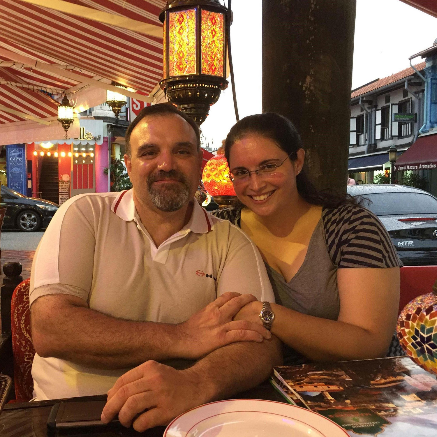 One of our first dates in Singapore