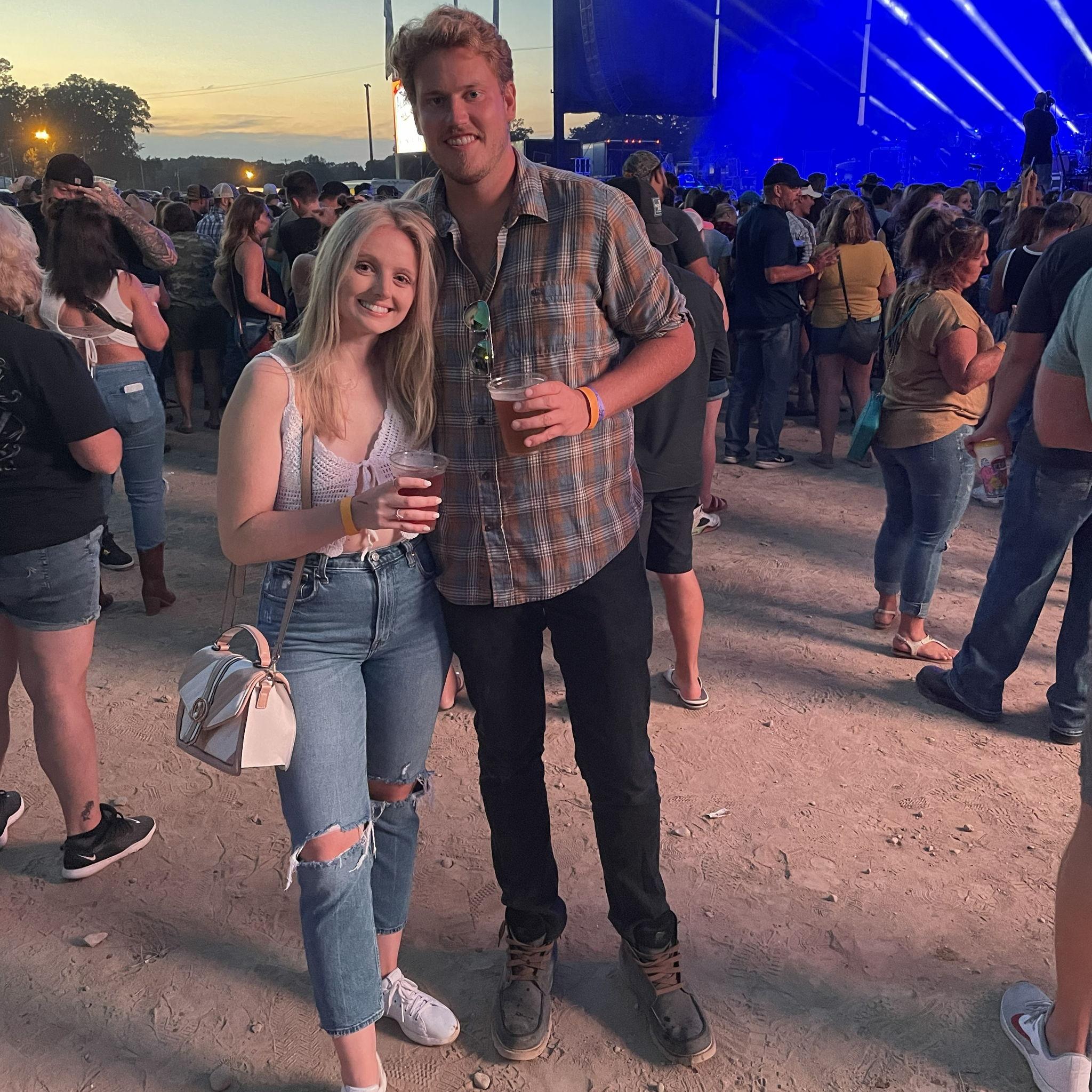 Our first concert together...Sam Hunt at the Allegan County Fair!