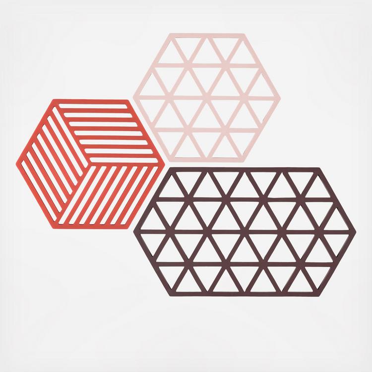 Zone Denmark, Triangle & Hexagon 3-Piece Trivet Set | Zola