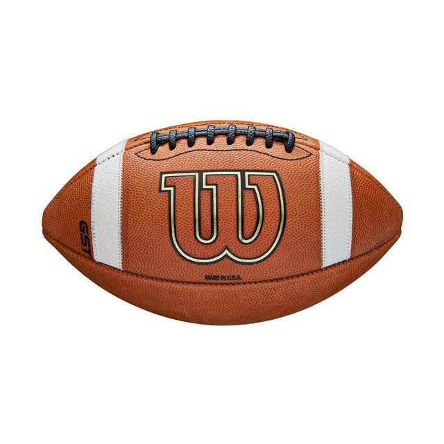 Wilson GST Speed Skin Official Football - Brown: Regulation Size, Leather Composite, Butyl Bladder