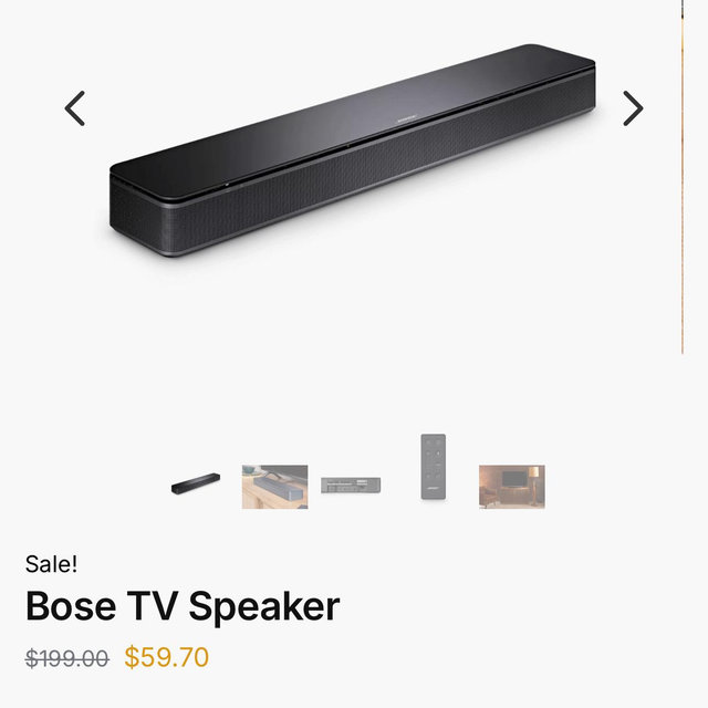 Bose TV Speaker