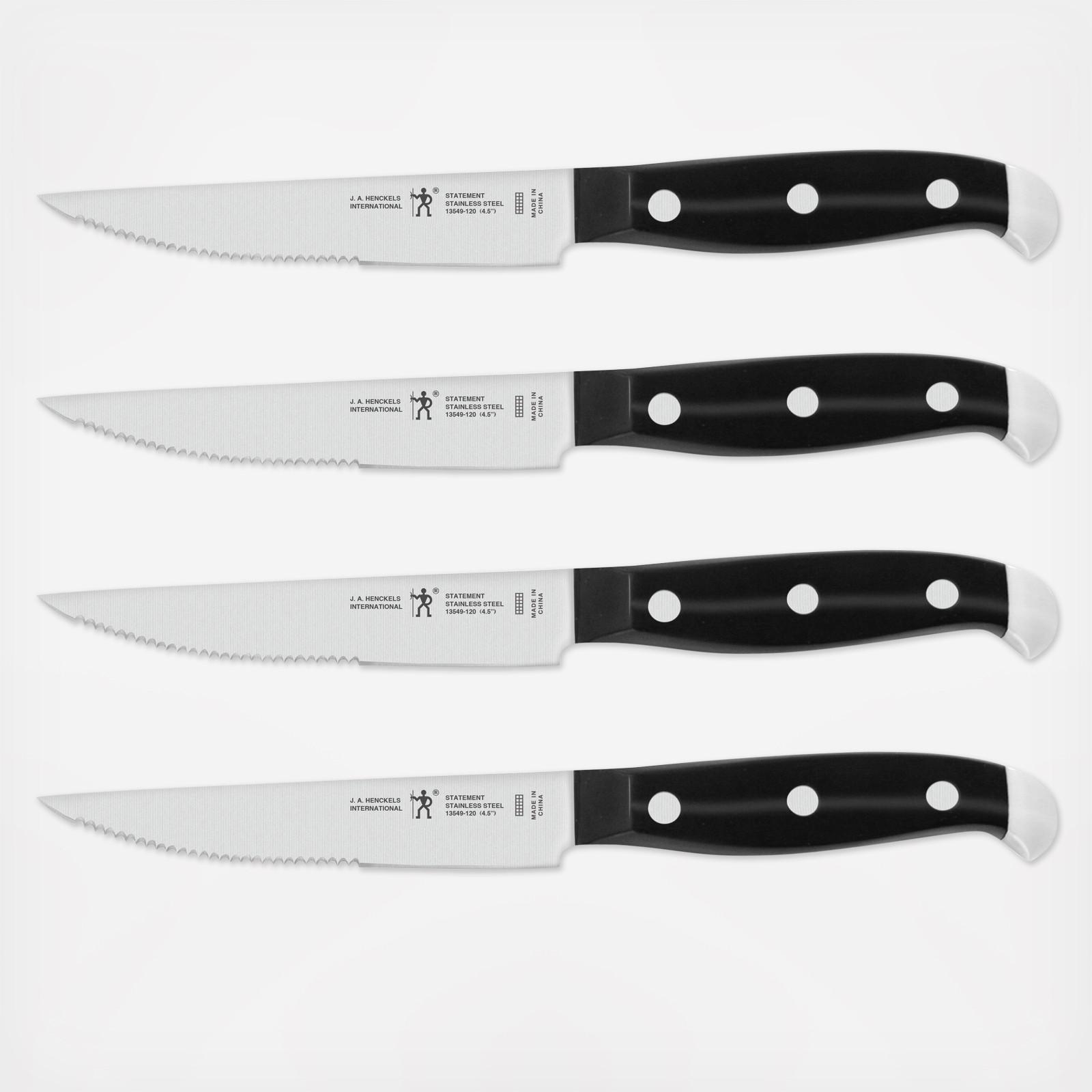 Zwilling Steak Sets 4.5-Inch, Steakhouse Knife Set with Storage Case