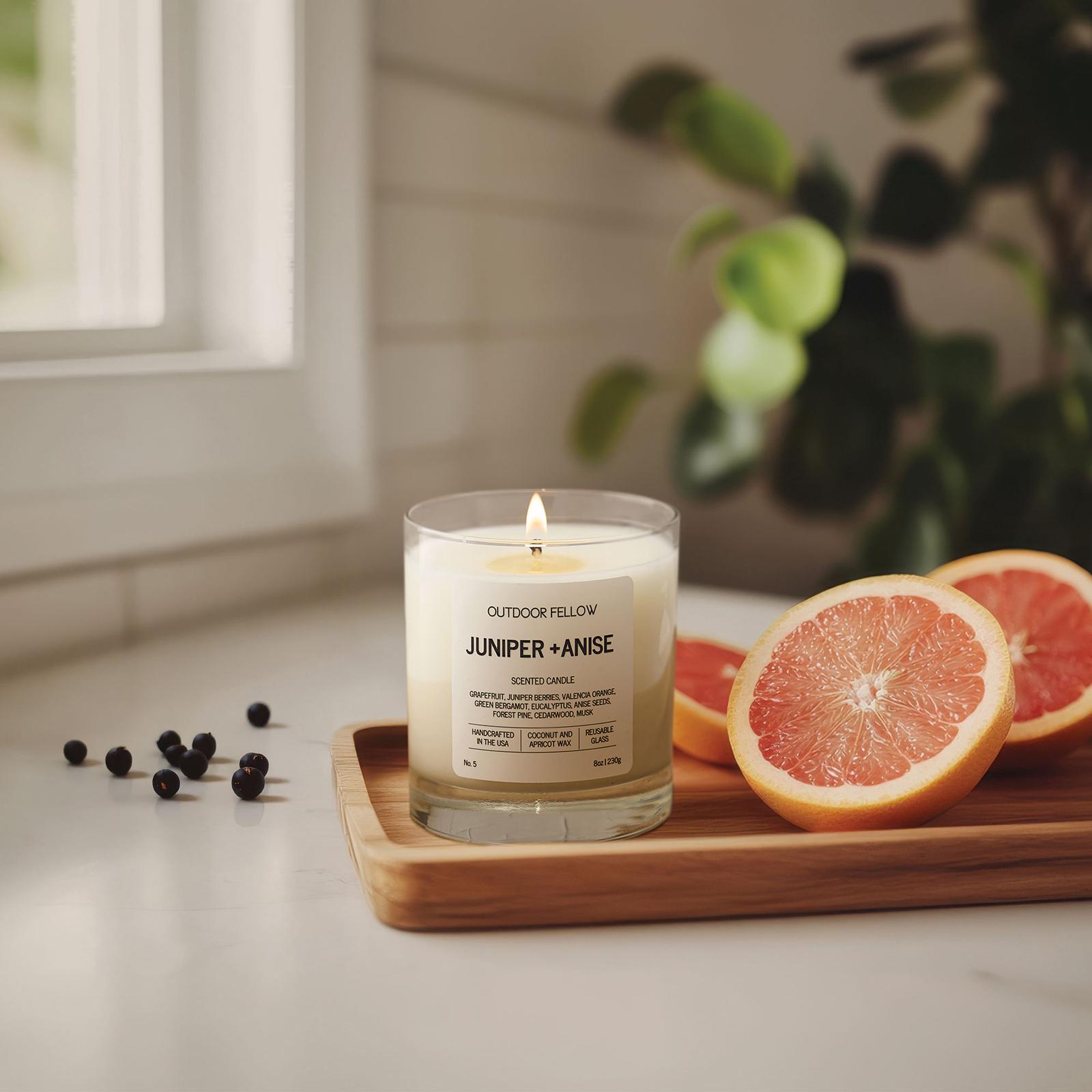 Outdoor Fellow, Juniper + Anise Candle | Zola