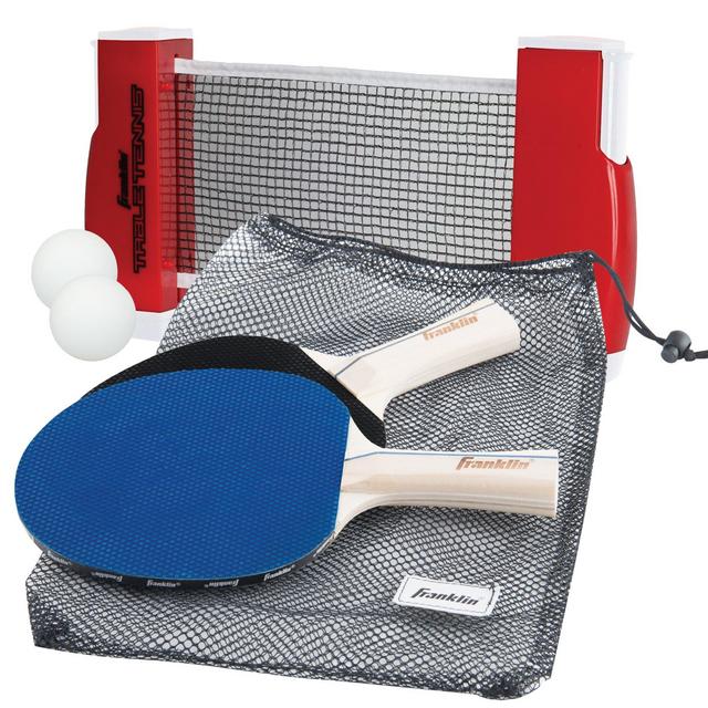 Franklin Sports Table Tennis to Go - Includes 2 Ping Pong Paddles, Balls, Net Set, and Mesh Carry Bag