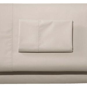 280-Thread-Count Pima Cotton Percale Sheet Set in Silver Sand