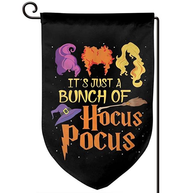 Chenhc It's Just A Bunch of Hocus Pocus Double Sided Garden Flag 12.5" X 18"Inch Yard Outdoor Decor