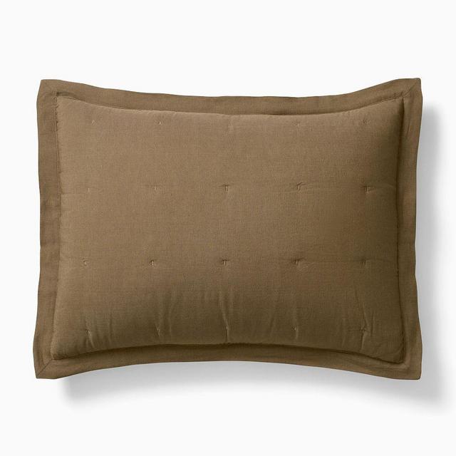 Signature Tencel Linen Standard Sham, Cognac