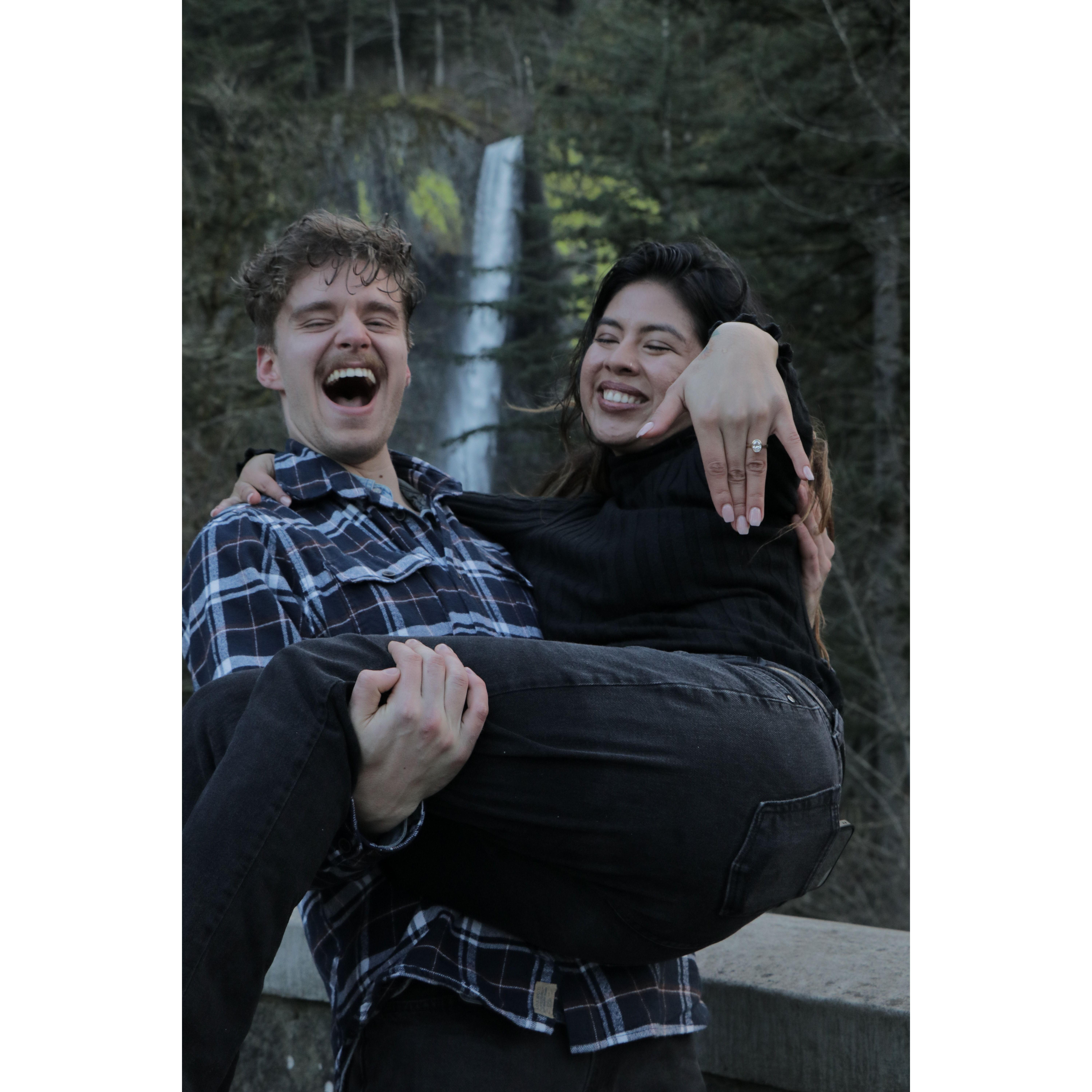 She said yes!
