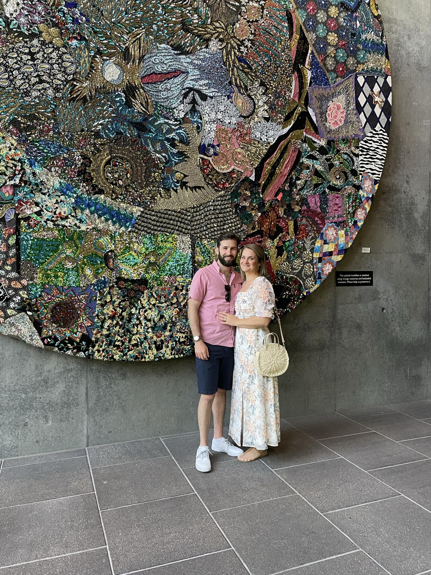 Celebrating our engagement in Napa Valley with friends.