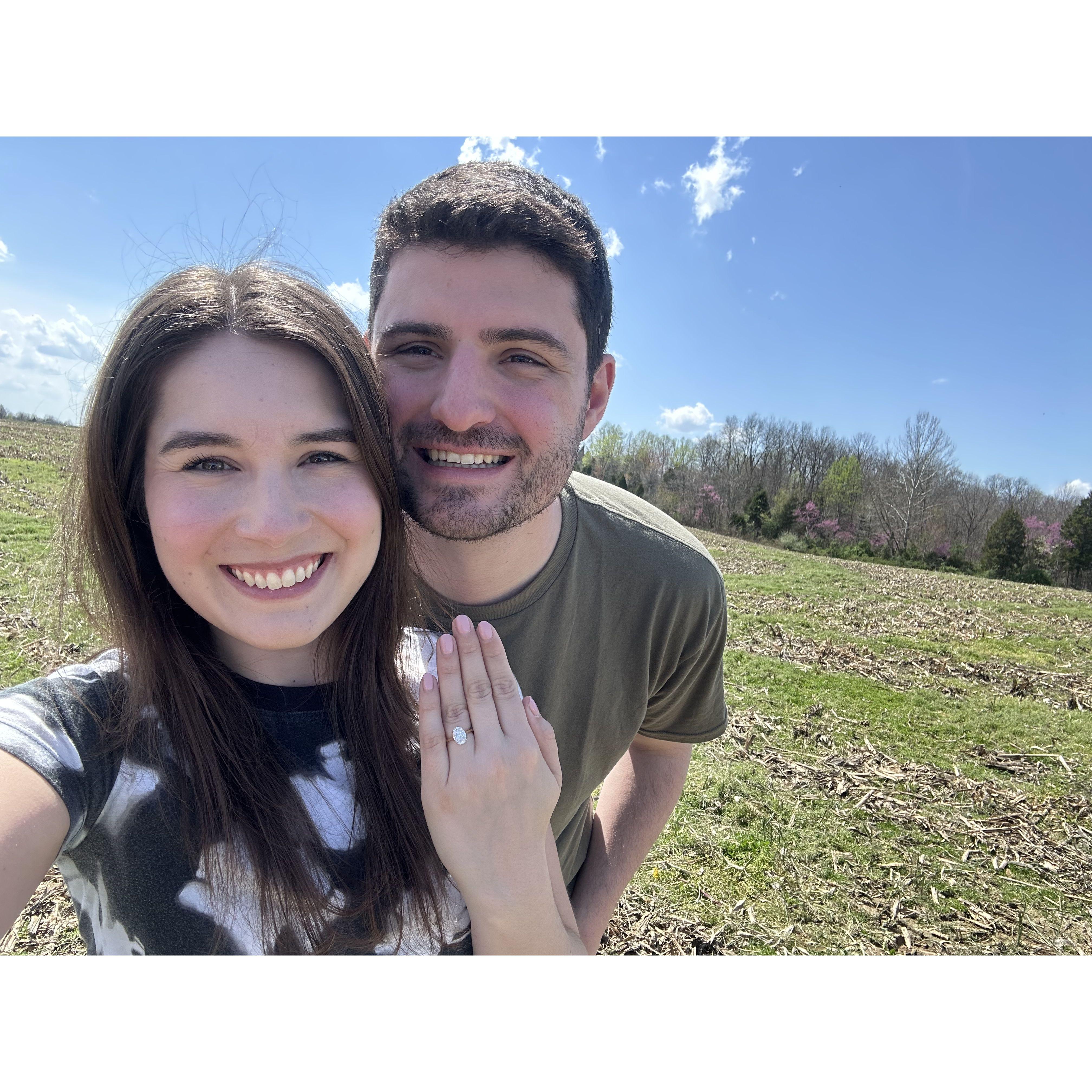 Watching the solar eclipse the weekend Dan proposed!