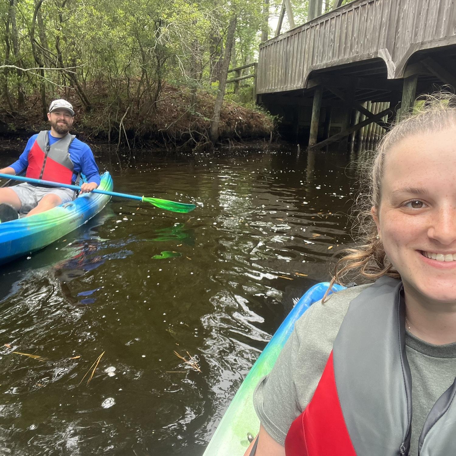 Kayaking in the marshes of OBX! Trip #2 there!