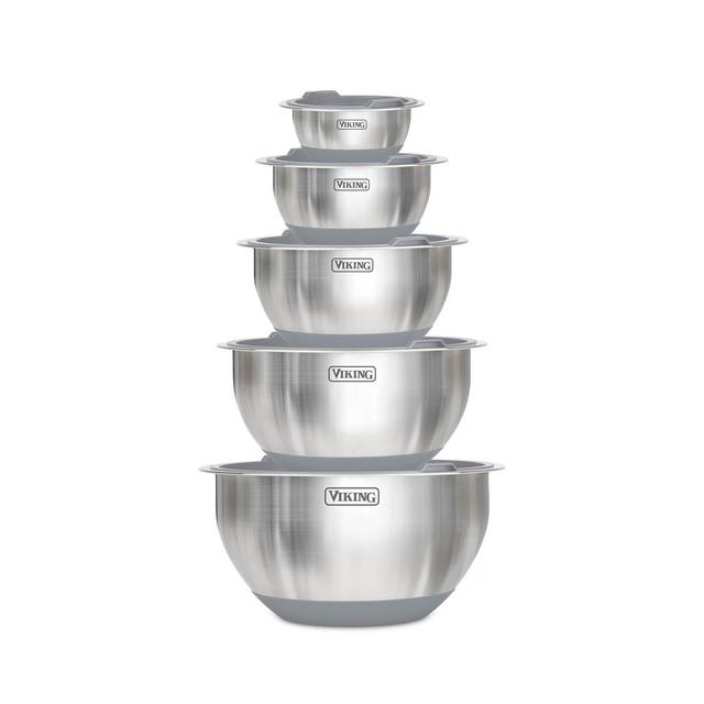 Viking 10 Pc Stainless Steel Mixing Bowl Set