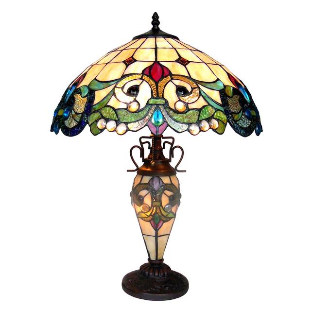 Hazelden Victorian Double Lit 25" Table Lamp
