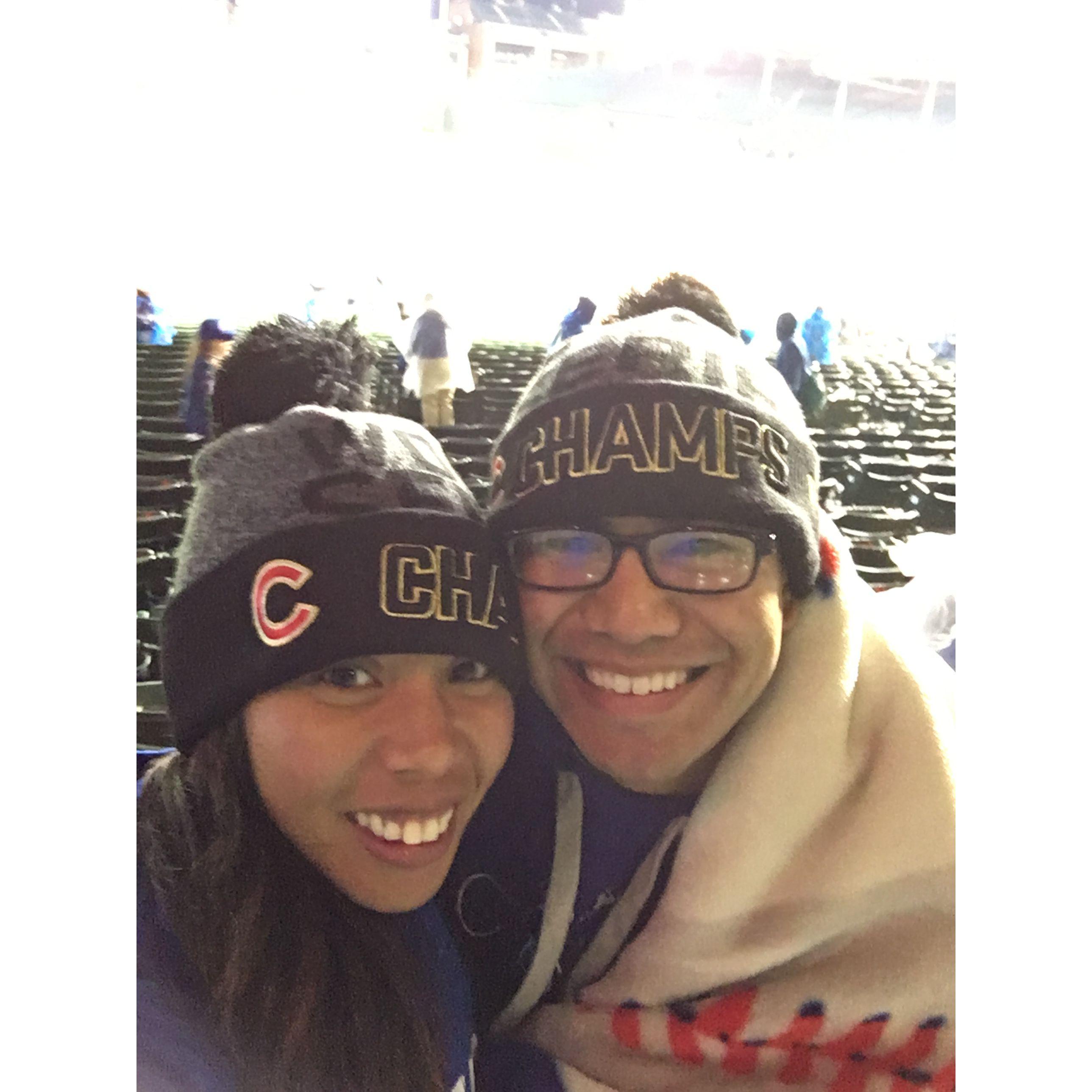 Our first Cubs game! May 2017.