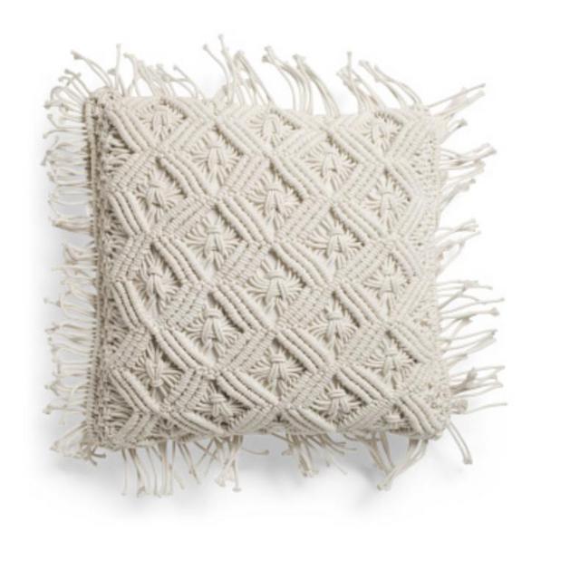 20x20 Indoor Outdoor Macrame Pillow