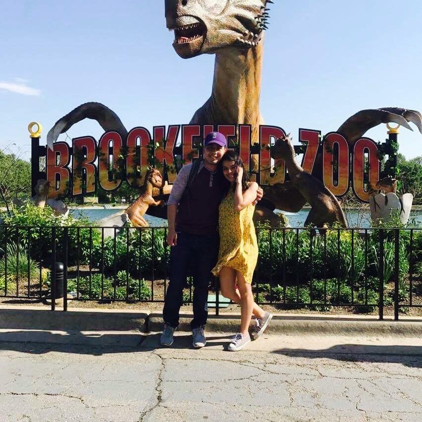One of our first dates at Brookfield Zoo