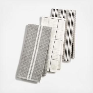 Martha Stewart Collection - Terry 3-Piece Kitchen Towel Set