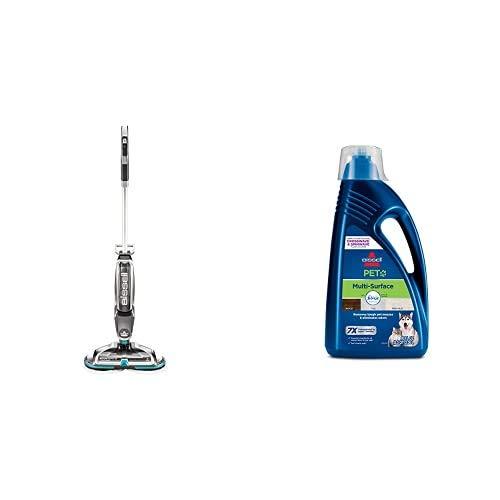 Bissell Spinwave, 2307 Cordless Hard Mop, Wood Floor Cleaner and Buffer, 2295L Multi-Surface Pet Formula with Febreze Feshness for Crosswave and Spinwave (80 oz)
