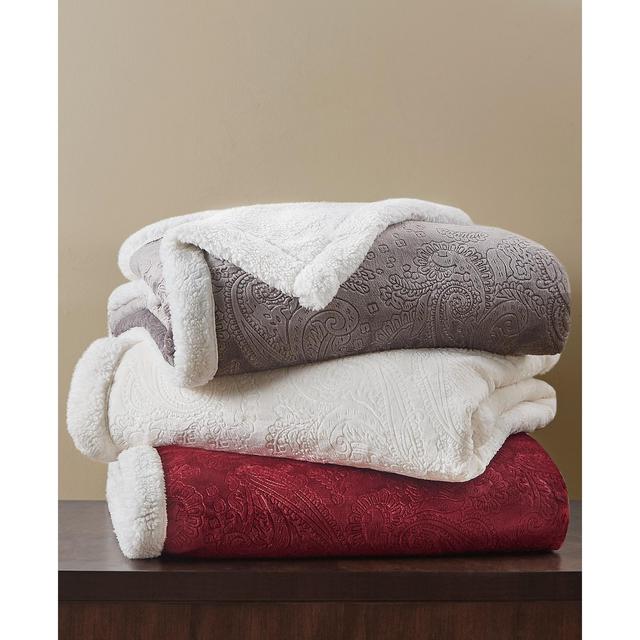 Carved Sherpa Throw; Created For Macy's