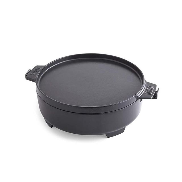 Weber 8859 Duo Dutch Oven, 7.25 quarts, Black