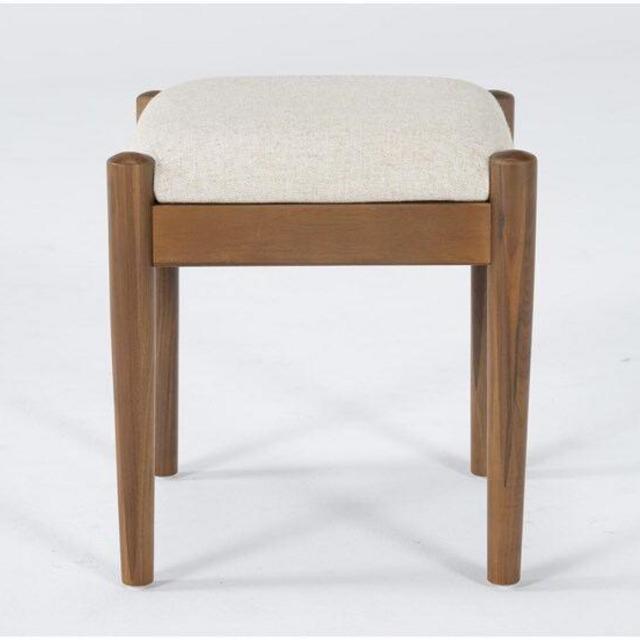 Magnolia Home Turner Linen Stool By Joana Gaines