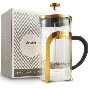 8-Cup Stainless Steel Heat Resistant French Press Coffee Maker