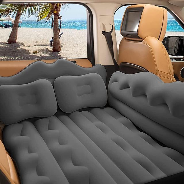 Conlia Inflatable Car Air Mattress Back Seat, Car Matressess for Back SUV Cushion Flocking, Backseat Air Mattress for Car