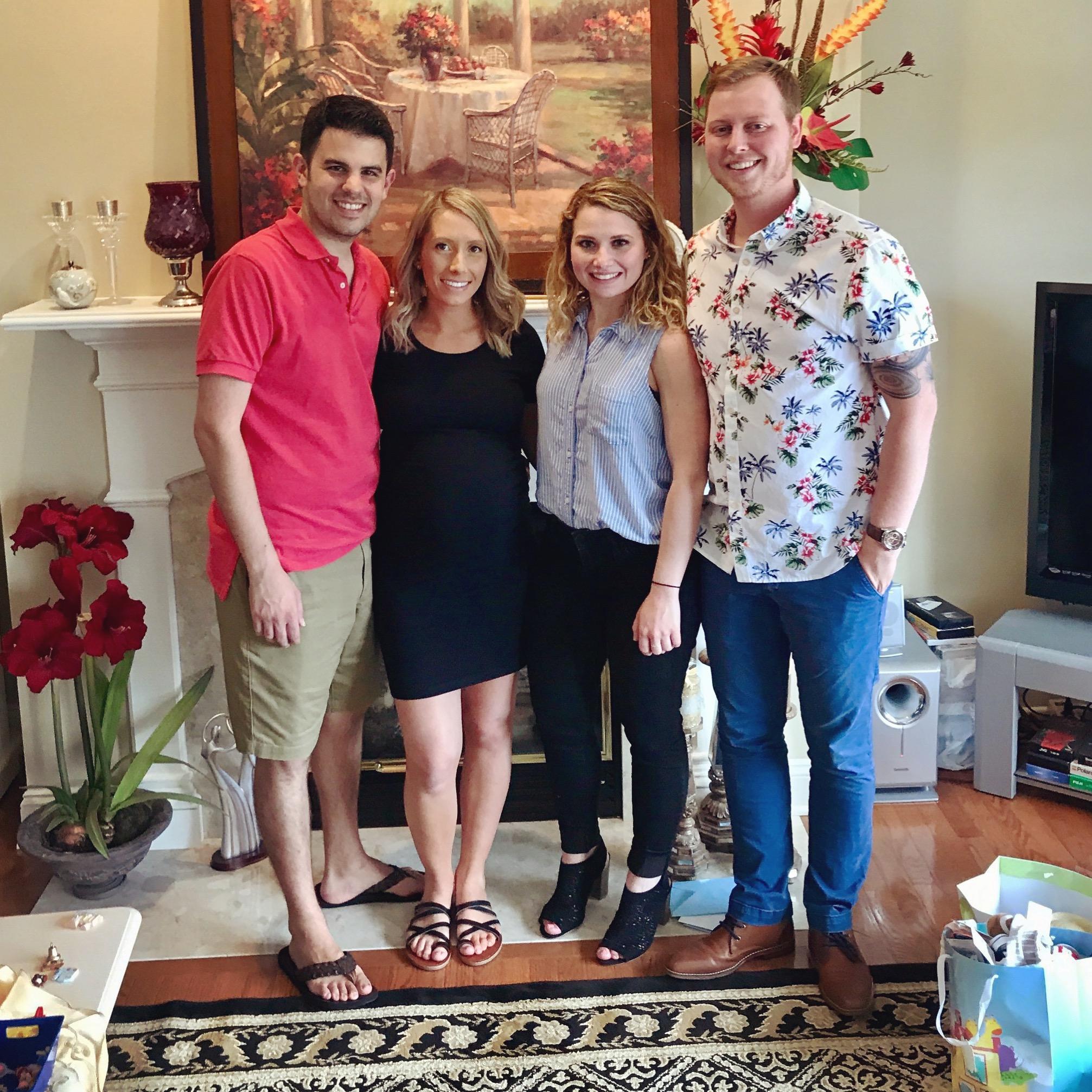 The day I introduced Wesley to my sister and her family.