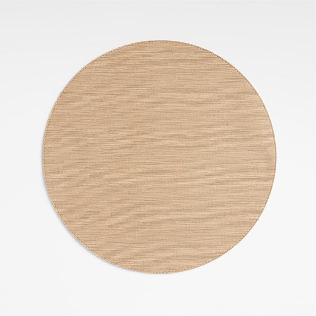 Deming Natural Easy-Clean Round Placemat