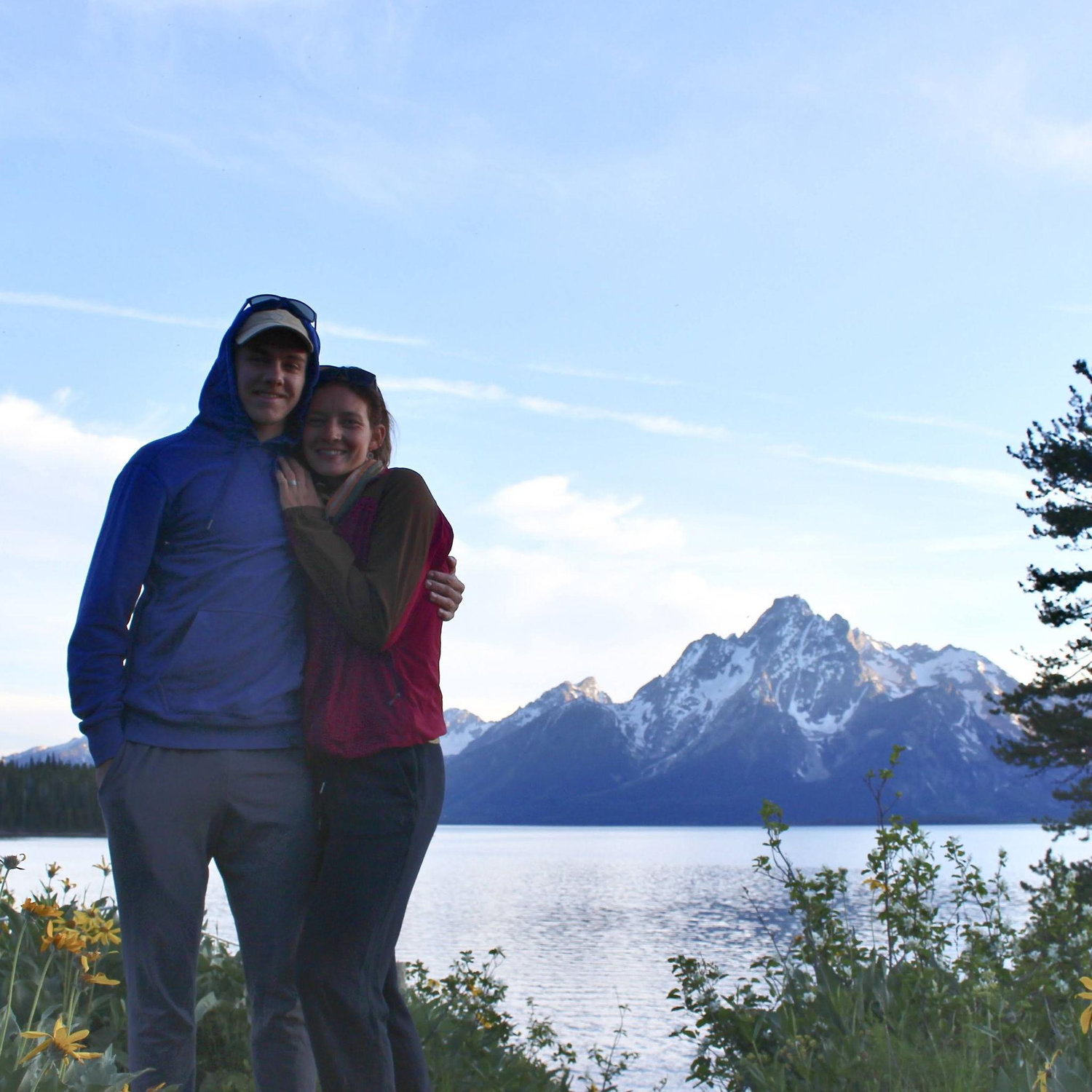 Our first photo in our new home!
