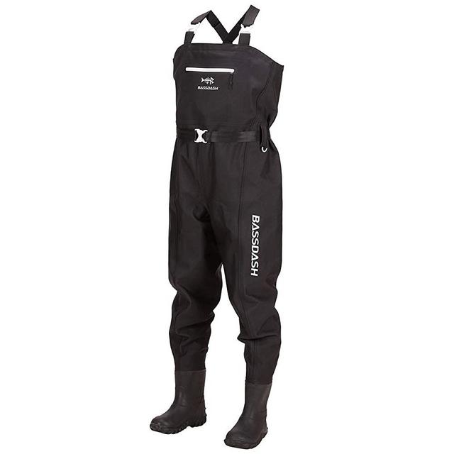 BASSDASH 3D Boot Foot Game Wader Ultra High Strength Nylon PVC Fishing Hunting Chest Waders for Men