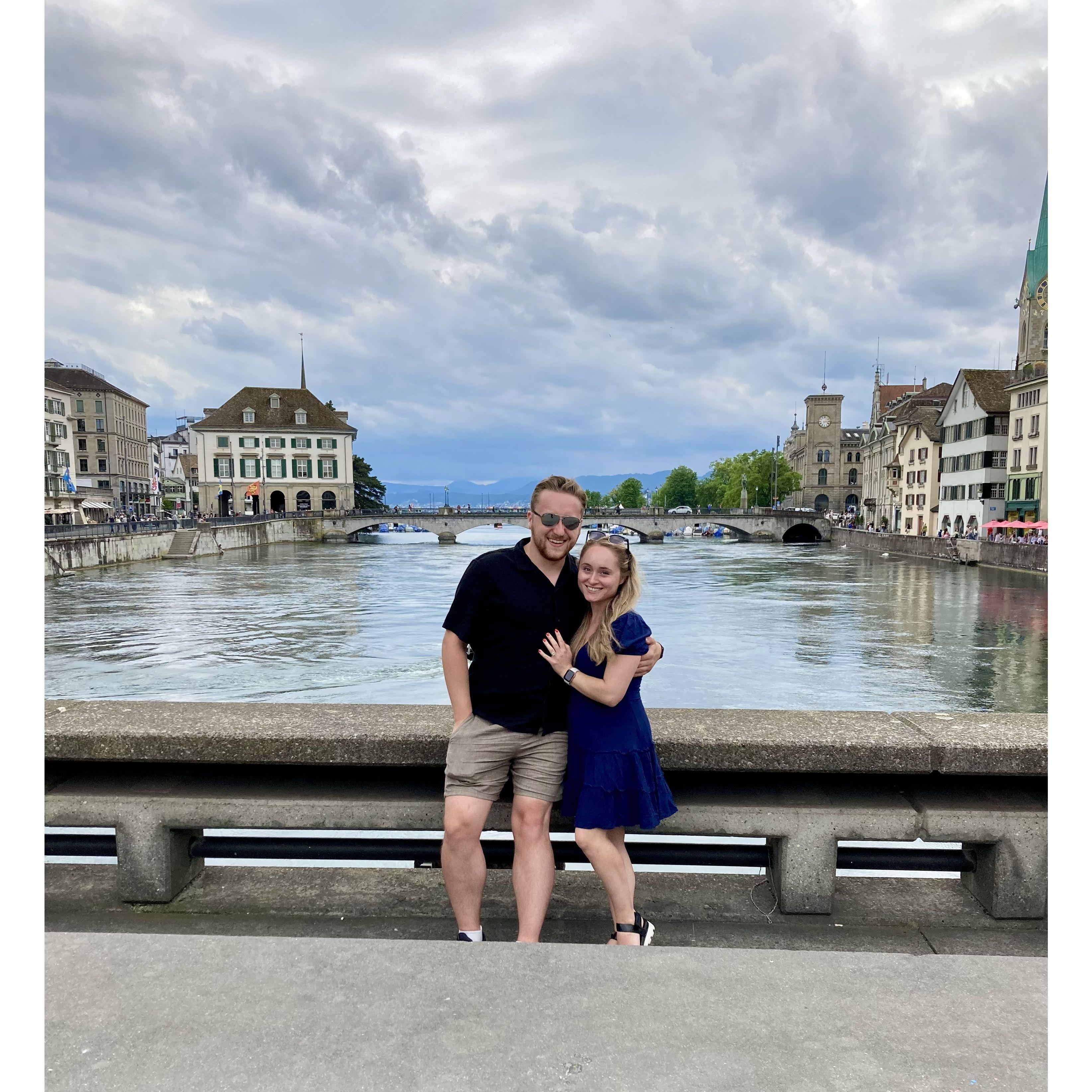 This was taken before dinner in Zurich.