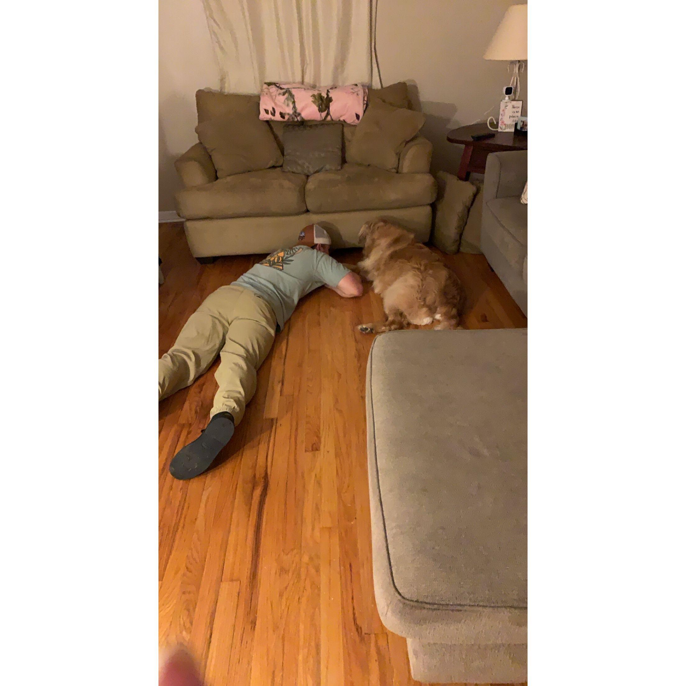 Zack & Scout bonding for the first time in 2020