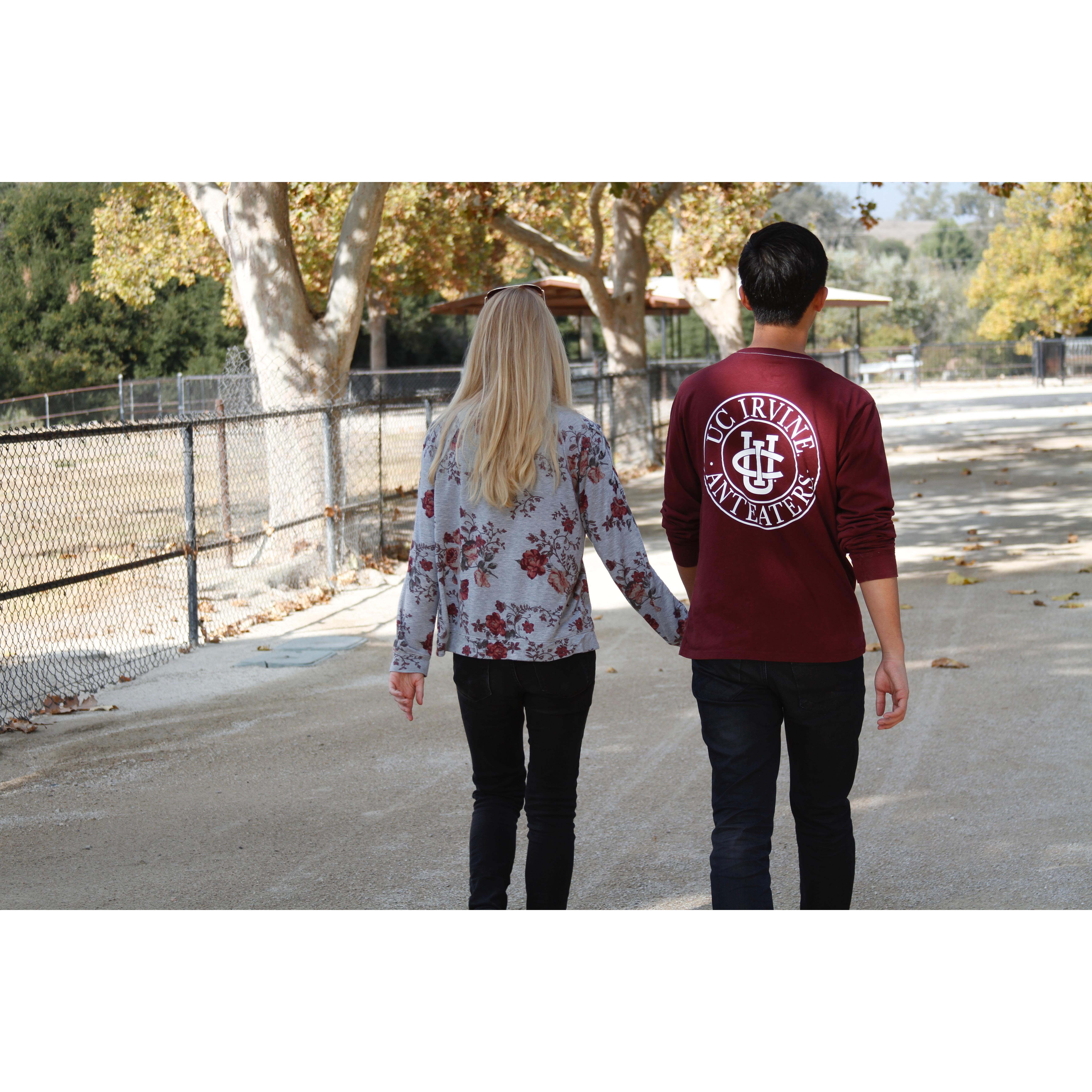 Holding hands through life.
