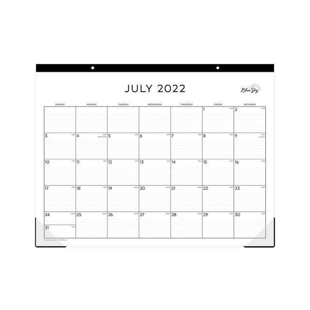 2022-23 Academic Desk Pad Calendar 22"x17" Standard - Blue Sky