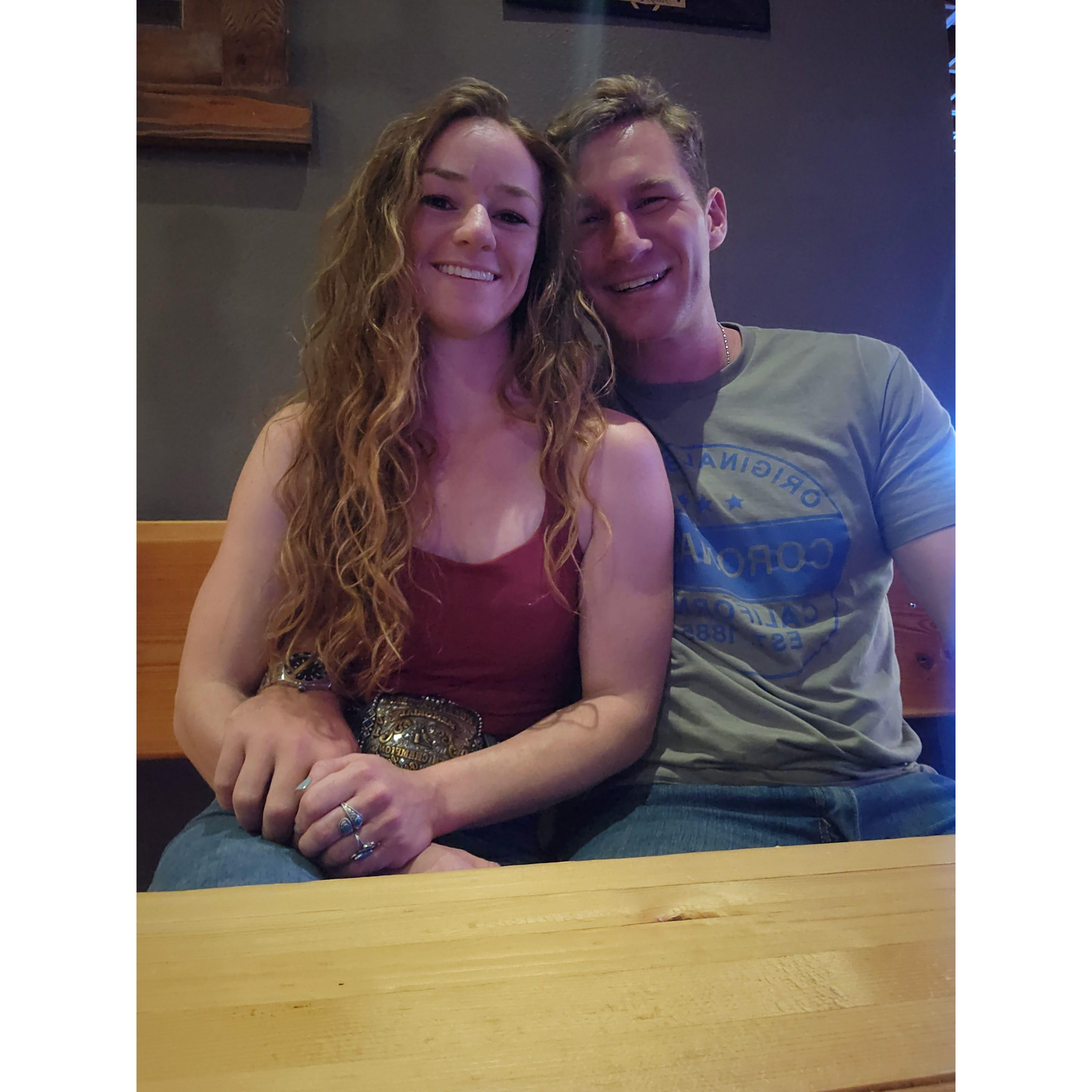 The very first photo we took together at Boots in Bellingham, WA
