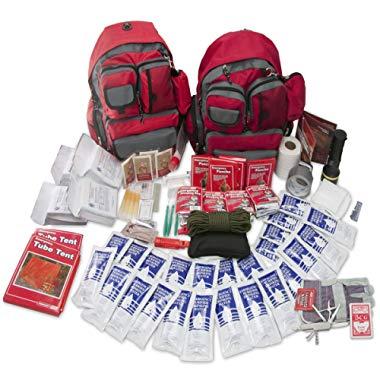 Emergency Zone 4 Person Family Prep 72 Hour Survival Kit/Go-Bag | Perfect Way to Prepare Your Family | Be Ready for Disasters Like Hurricanes, Earthquake, Wildfire, Floods | Now Includes Bonus Item!