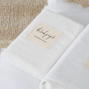 Linen Euro Pillowcases in White