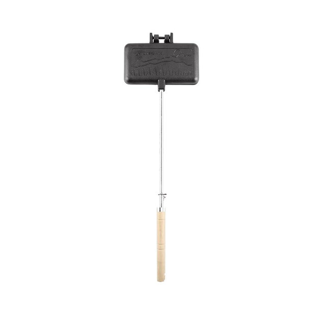 Coghlan's Cast Iron Cooker - Pre-Seasoned Pie Iron Sandwich Maker with Heat-Resistant, Removable Handles, Easy-to-Clean for Toasted Pies, Grilled Sandwiches, and Meats, For Campfire Cooking