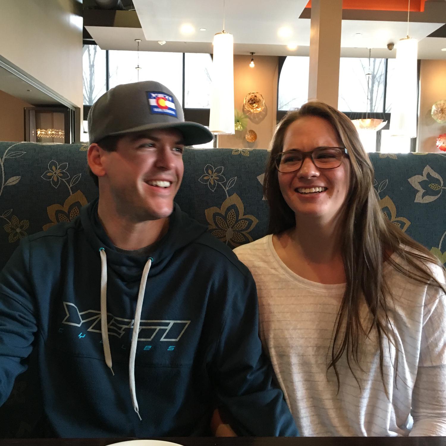 You'd never think that Patty Haggen was sitting right across from us taking this picture...it's the first time she met Daniel!