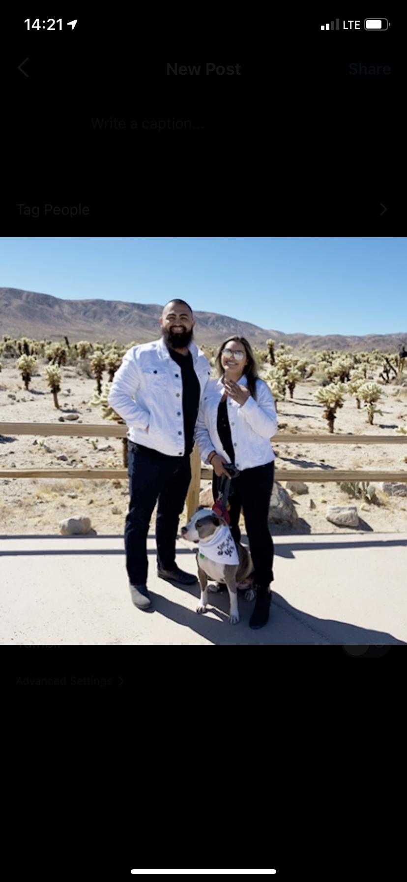 He put a ring on it ! We were ready for an R & B music video with our matching white denim jackets